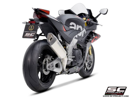 SC-Project tłumik końcowy  końcowy  SC1-R (300mm)TITANIUM APRILIA RSV4 2021-2023