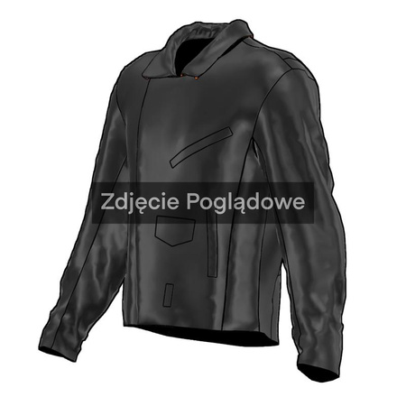 KURTKA MOTOCYKLOWA SKÓRZANA BROGER ROCKER BLACK