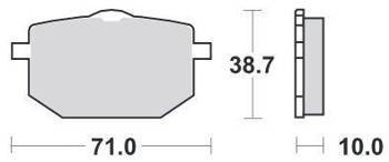KLOCKI HAMULCOWE SBS 596 HF