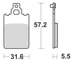 KLOCKI HAMULCOWE SBS 109 HF