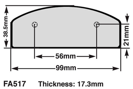 EBC Klocki kartingowe FA517 (1 kpl. na tarczę)