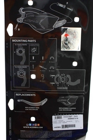 Acerbis Handbary X - Factory z rdzeniem aluminowym