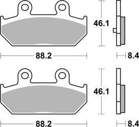 KLOCKI HAMULCOWE SBS 182 MS