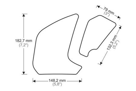 TANKPADY BOCZNE PUIG DO YAMAHA MT-07 18-20