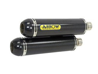 Tłumiki końcowe Arrow Round-Sil Carbon Yamaha MT-03 2005-2014
