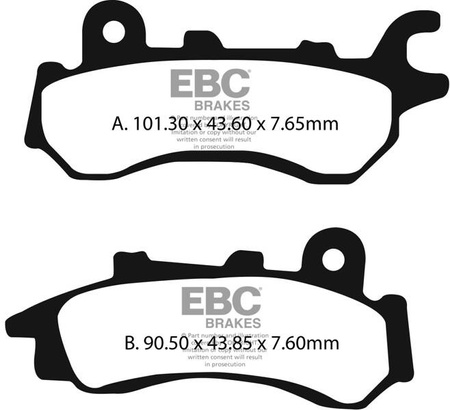 EBC Klocki hamulcowe FA716 (kpl. na 1 tarcze)