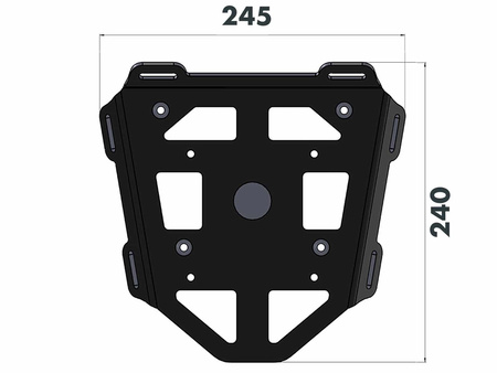 Topcase - Set Journey 40 black incl. carrier for Honda CRF 250 L (2012-) / Rally (2017-)