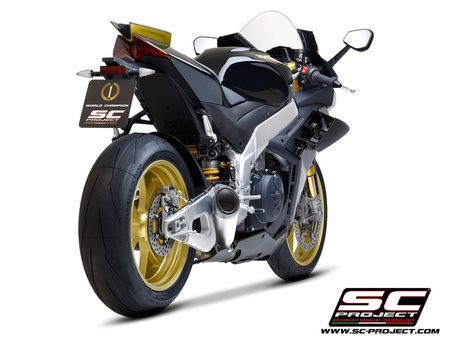 SC-Project tłumik końcowy  końcowy  S1 Titanium Aprilia Tuono V4 2021-2024