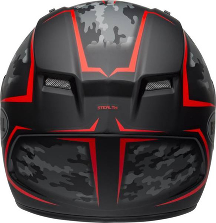 KASK BELL QUALIFIER STEALTH CAMO MATTE BLACK/RED