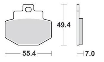 KLOCKI HAMULCOWE SBS 166 MS