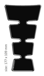 ONEDESIGN tankpad czarny shape separated