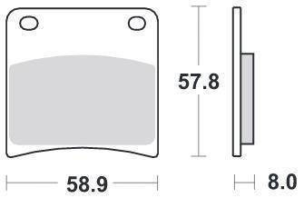 KLOCKI HAMULCOWE SBS 620 HF