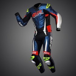 Kombinezon skórzany dwuczęściowy 4SR RR Evo III Pearl Blue