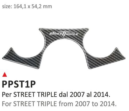 ONEDESIGN Naklejka na półkę kierownicy Triumph Street Triple Triumph 2007/2014