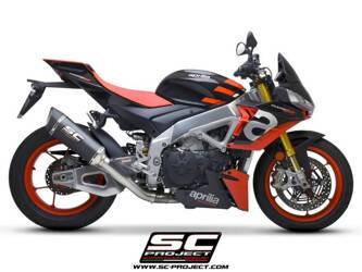 SC-Project tłumik końcowy  końcowy  SC1-R (300mm) Carbon Aprilia Tuono V4 2021-2024