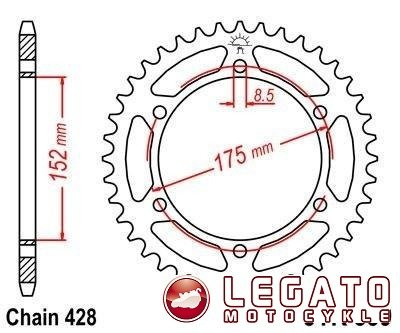 ZĘBATKA NAPĘDOWA JT TYŁ (428)
