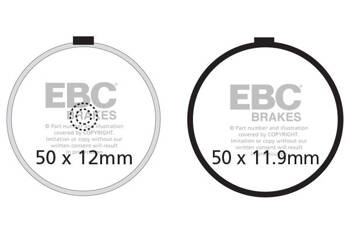 EBC Klocki hamulcowe FA038 (kpl. na 1 tarcze)