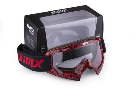 GOGLE IMX MUD GRAPHIC RED/BLACK - SZYBA CLEAR (1 SZYBA W ZESTAWIE)