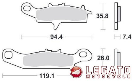 KLOCKI HAMULCOWE SBS 798 RSI