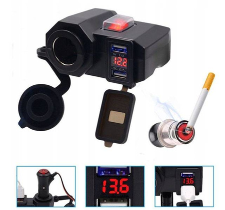 FreedConn wodoodporne gniazdo zapalniczka MC1V