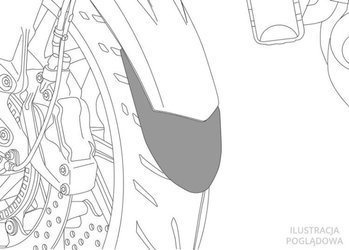 Przedłużenie błotnika do Suzuki GSX-R1000 2017-2021 (przednie)