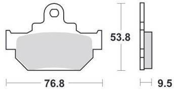 KLOCKI HAMULCOWE SBS 582 HF