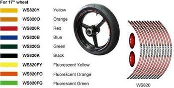 REFLECTIVE STICKER RACING KEITI YELLOW