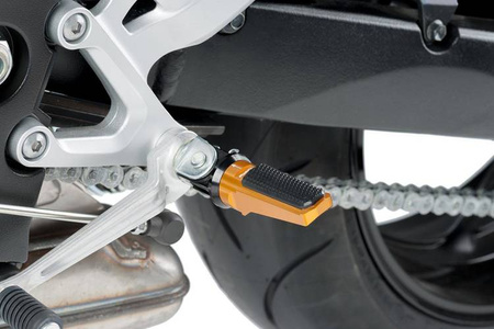 Podnóżki PUIG Sport (z gumą, wymagają adapterów) Złoty (O) 7318O