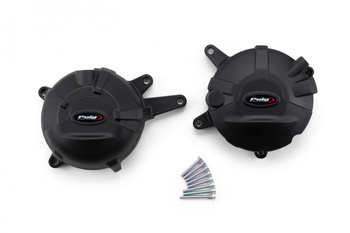 Pokrywy dekli silnika PUIG do Honda NC750X 2021-2025 Czarny (N) 21462N