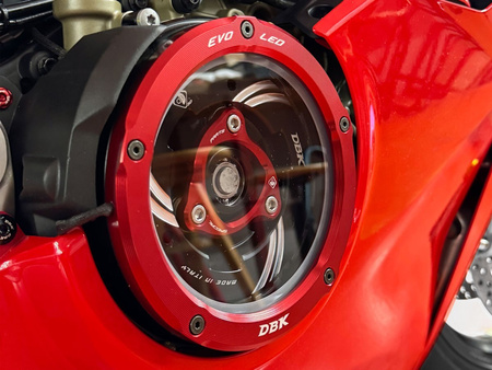 Ducabike DBK Oslona sprzęgła EVO LED Ducati Panigale V4 (s) 2025-2026 Black/RED