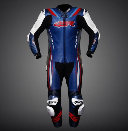 KOMBINEZON SKÓRZANY JEDNOCZĘŚCIOWY 4SR RACING BLUE AR