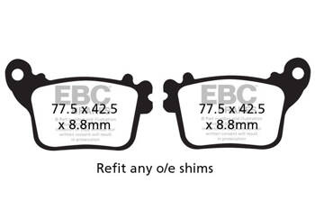 EBC Klocki hamulcowe FA436 (kpl. na 1 tarcze)