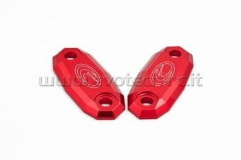 Zaślepki lusterek EVOTECH RC Honda czerwone