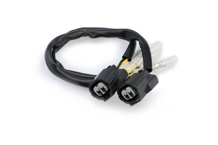 Przewody do podłączenia kierunkowskazów LED do Kawasaki (od 2019) Czarny (N) 3703N
