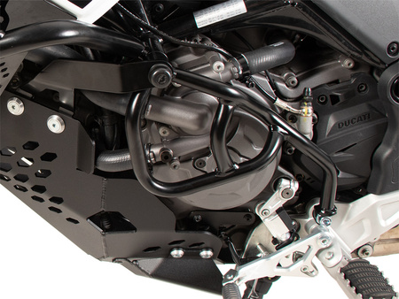 Additional crash bar black, one-sided for Ducati DesertX Rally (2024-)