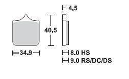 KLOCKI HAMULCOWE SBS 870 DC