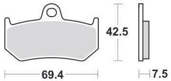 KLOCKI HAMULCOWE SBS 763 LS