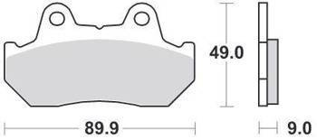 KLOCKI HAMULCOWE SBS 572 HS