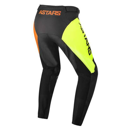 SPODNIE ALPINESTARS RACER COMPASS JUNIOR BLACK/FLUO YELLOW/CORAL