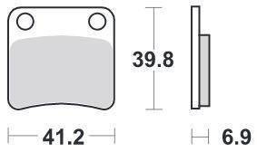 KLOCKI HAMULCOWE SBS 643 HF