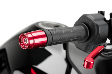 Końcówki kierownicy PUIG Speed (uniwersalne 13-18 mm) Czerwony (R) 21011R