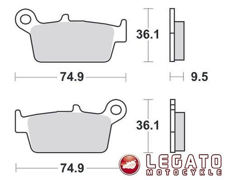 KLOCKI HAMULCOWE SBS 144 CT