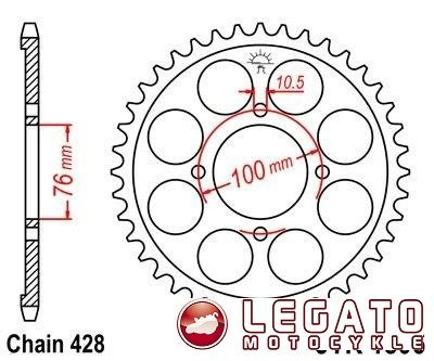 ZĘBATKA NAPĘDOWA JT TYŁ (428)