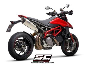 SC-Project tłumik końcowy SC1-R tytan Ducati Hypermotard 950 - RVE - SP (2021 - 2024)