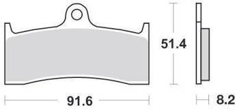 KLOCKI HAMULCOWE SBS 676 DC