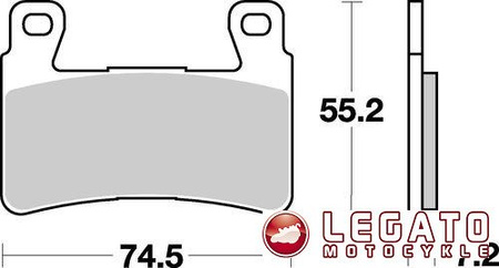 KLOCKI HAMULCOWE SBS 734 DC