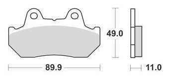 KLOCKI HAMULCOWE SBS 160 HF