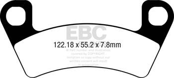 EBC Klocki hamulcowe SXR740HH Side By Side Race Formula (kpl. na 1 tarcze)