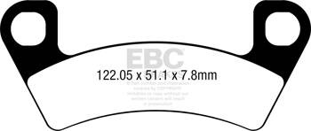 EBC Klocki hamulcowe FA741R (kpl. na 1 tarcze)