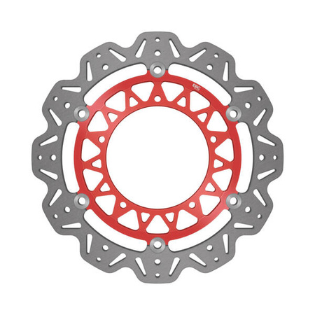 EBC Tarcza hamulcowa motocyklowa VR2124RED VEE, czerwona